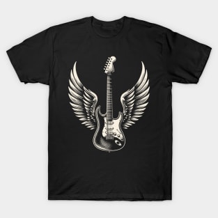 winged guitar T-Shirt